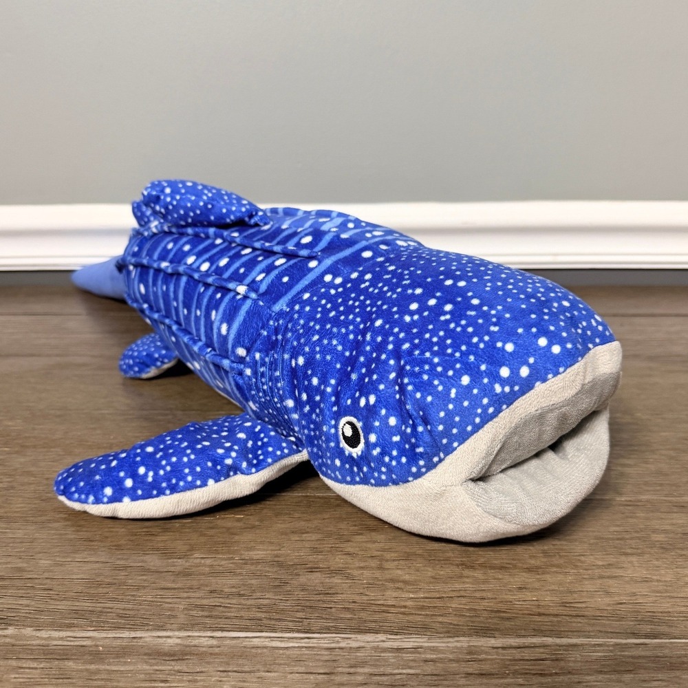 Adventure Planet Georgia Aquarium Whale Shark Plush Blue Spotted Stuffed Toy 15"
